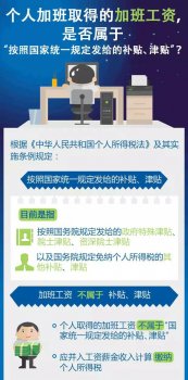 廣州地區(qū)加班工資是否屬于國家規(guī)定的補貼、津貼